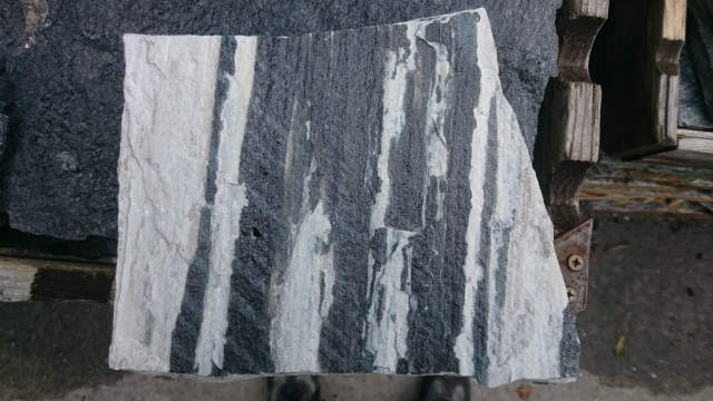 Kamień gnejs czarno biały