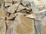 Kamień łupek żółto-złoty słoje