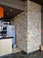 Kamień łupek żółto-złoty słoje